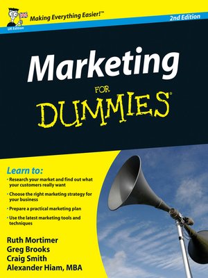 cover image of Marketing For Dummies